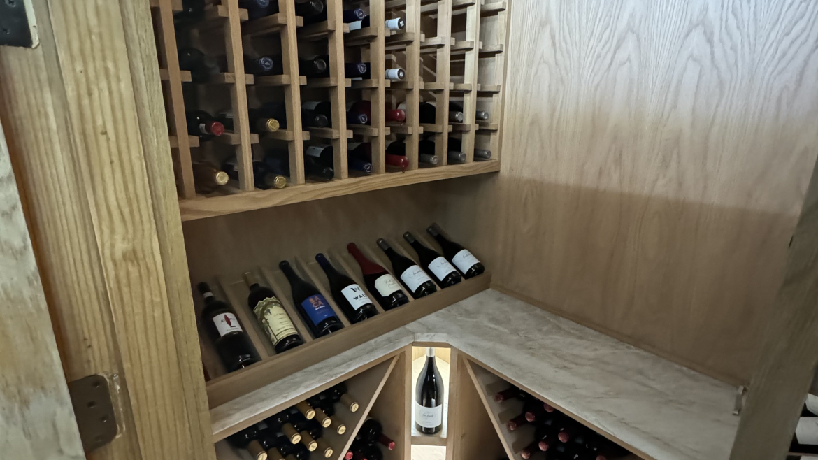A Stunning Wine Cellar Transformation: From Utility to Luxury